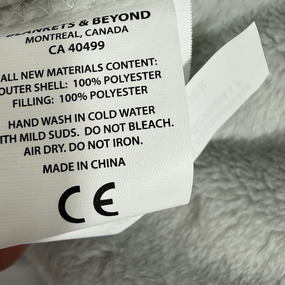 Lovey Bunny Plush Blankets & Beyond Gray Rabbit Gray Baby Security Blanket Soft - Picture 8 of 15